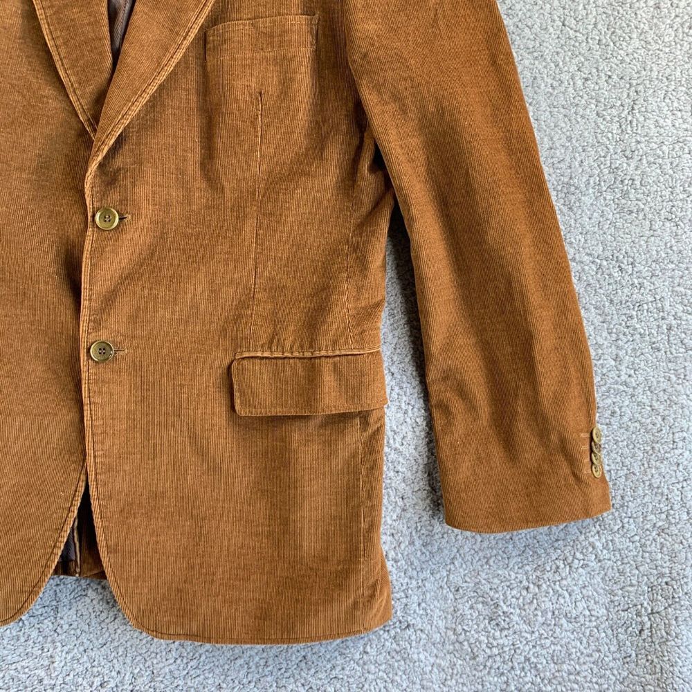 Di Quattro Blazer Mens 42 R Brown Corduroy Sport Coat Jacket 2 Button Casual - Picture 5 of 12